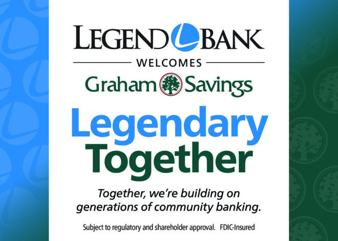 Graham Savings and Loan to Merge with Legend Bank