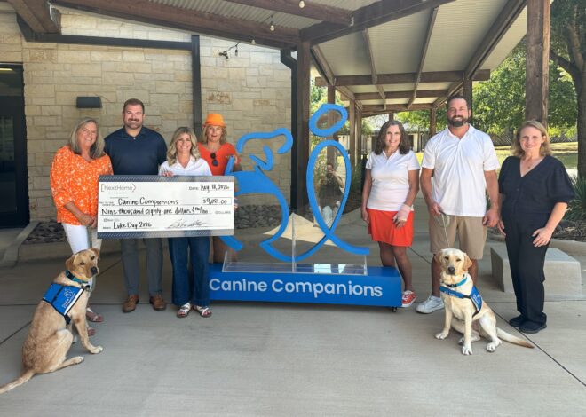 NextHome NTX Real Estate Presents $9,081 Check to Canine Companions® Following Annual Luke Day Fundraiser